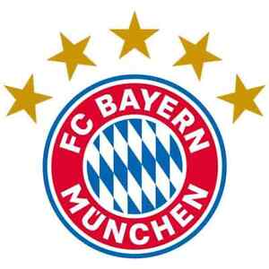 Wandtattoo FC Bayern München Logo 5 STERNE FCB ROT Offizielles Lizenzprodukt