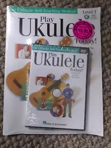 Play Ukulele Today - Beginner's Level 1 Book w/DVD - Hal Leonard - Picture 1 of 2