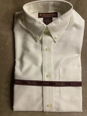 Camisa Brooks Brothers para niños talla 6 manga larga sin planchar blanca nueva con etiquetas Foto 1 de 4