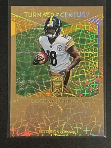 2019 Elite Turn of the Century Diontae Johnson FOTL GOLD /25 Auto Rookie RC