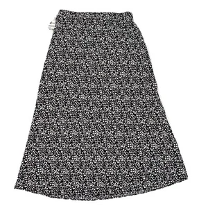 Halogen Women's Animal Print Black/White Midi Skirt XS NWT - Picture 1 of 7