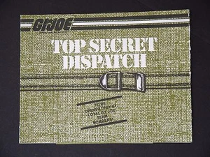 GI Joe Top Secret Dispatch Katalog Broschüre 1985 Literatur Sehr guter Erhaltungszustand Hasbro - Bild 1 von 2