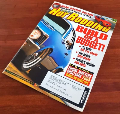 POPULAR HOT RODDING: BUILD ON A BUDGET! '70 NOVA AUGUST 2005 MAGAZINE SHIPS FREE - Image 1 of 4