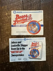 VTG Nintendo Bases Loaded 2 Second Season Manual & Insert Only 1989 - No Game - Picture 1 of 3