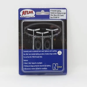 Atlas N 70000161 Parking Lot Light Silver Warm LED N Scale Model Train Layout - Picture 1 of 2