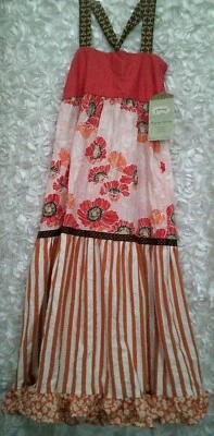 Retro Floral Maxi Dress Size 4 Persnickety Boutique NWOT USA Made - Image 1 of 4