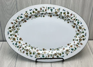 Sango China Platter Raintree 3803 Made in Japan Serving Tray Platter Oval 16" - Picture 1 of 6