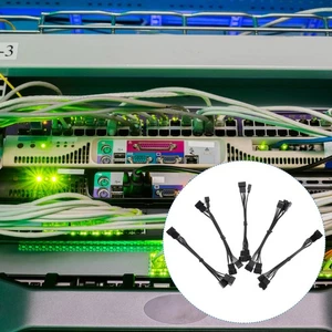 5 Pcs CPU Adapter Cable Motherboard Fan Splitter Extension Cables - Afbeelding 1 van 12