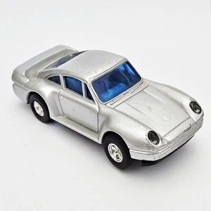 1980er Retro Carrera 1:43 Slotcar 78426 PORSCHE 959 silber Licht Autorennbahn - Bild 1 von 1