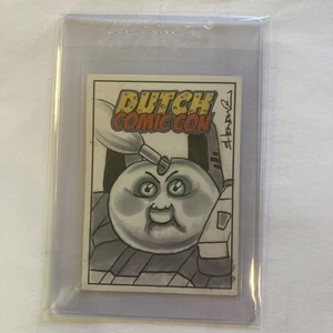 Dutch Comic Con Garbage Pail Kids Chenduz Roy Bot Sketch Card - Picture 1 of 2