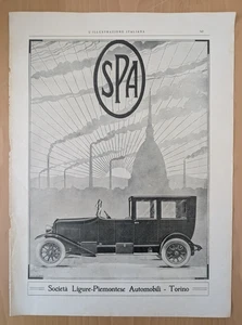 clipping Adversiting SPA Automobili Pubblicità Rivista Anni 30 cm 40 x 28,5 - Imagen 1 de 1