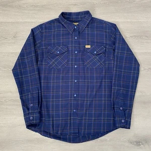 Dixxon Flannel Shirt Womens Large Button Down Plaid Checkered Long Sleeve - Picture 1 of 8