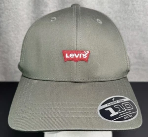 Gorra de béisbol LEVI'S Logo FLEXFIT 110 verde oliva talla única nueva con etiquetas - Imagen 1 de 8