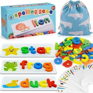 Alphabet ABC Learning Educational Toys for 2 3 4 5 Years Old Boys Girls, Wood... - Picture 1 of 6