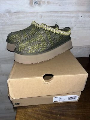UGG MUJER TAZZ MAXI TASMAN - Burnt Olive - ZAPATILLAS PLATAFORMA - EE. UU. tallas 5 - 11 Foto 1 de 4