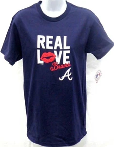 Camiseta Atlanta Braves Damas Mangas Cortas Amor Real Braves A Marina - Imagen 1 de 1