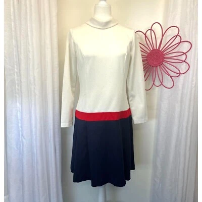 Malouf of Dallas Vintage Mod Go Go Dress MCM 60s 70s Gem Ladies MED American - Image 1 of 4