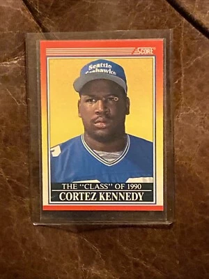 1990 Cortez Kennedy Seattle Seahawks The “CLASS” Of 1990 #334 HOF Error Card - Image 1 of 4