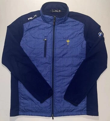 Chaqueta de golf Ralph Lauren RLX para hombre grande híbrida acolchada lana fresca BMW PGA Tour Foto 1 de 4
