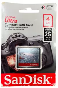 San Disk Ultra Compact Flash Card 4GB Originalverpackt CF Karte Speicherkarte - Bild 1 von 3