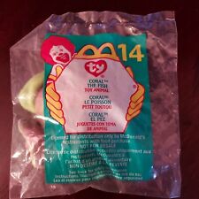 CORAL the fish #14 2000 TY Teenie Beanie Babies McDonalds NEW in bag