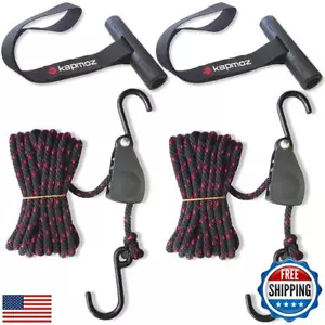 Correas para atar kayak arco y popa amarres bucles correa trinquete cuerda canoa - Imagen 1 de 5