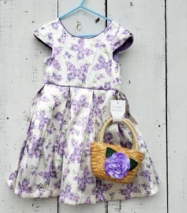 Catherine Malandrino NEW Floral Special Occasion Girl Dress w Basket Sz 6, 7, 8 - Picture 1 of 7