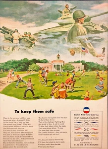 1948 US Army US Air Force Recruiting To Keep Them Safe Vintage Print Ad - Picture 1 of 1