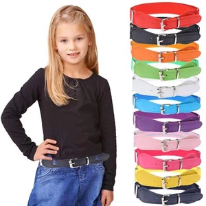12 Pieces Kids Belt Adjustable Elastic Fashion Belt with Pin Buckle for Girls... - Picture 1 of 7