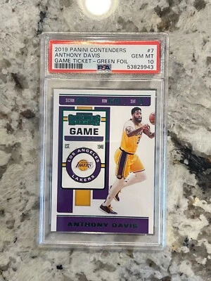 2019/20 Contenders Anthony Davis Green Foil PSA 10 *943 - Image 1 of 2