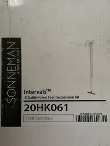 Sonneman Intervals 6'cable power feed suspension kit 20hk061, see pics 4 details - Picture 1 of 2