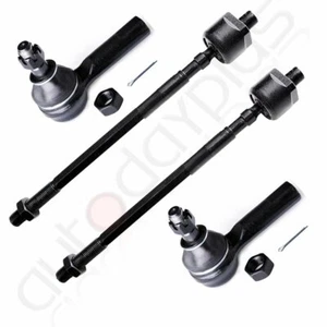 For 1997-2001 Infiniti Q45 Steering Set Of 4 Front Inner + Outer Tie Rod End Kit - Picture 1 of 9