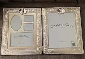 Charter Club Silver Coated Double Frame - Picture 1 of 2
