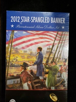 2012 Star-Spangled Banner silver dollar set. 90% Silver Commemorative (SB-79) - Image 1 of 3