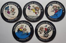 Vintage Pogs * Set Of 5 * 1993 BENJY Hawaiian Milkcaps * Babooz Boy * B20