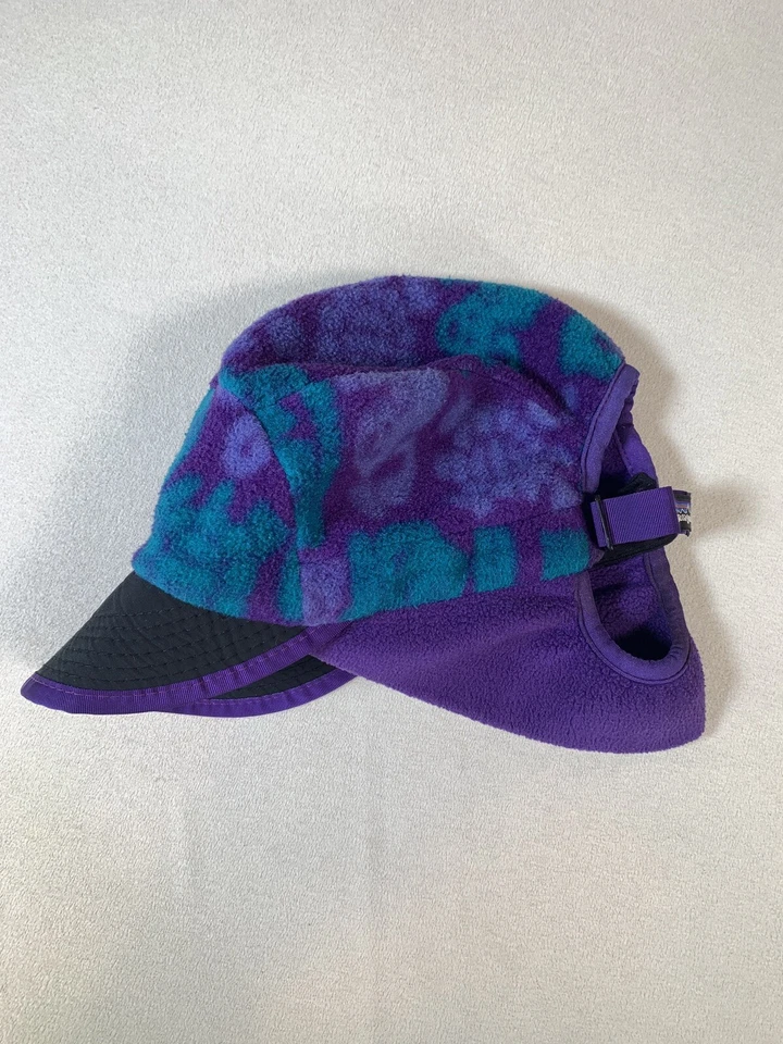Винтажная Шляпа Patagonia Большая Синхилла Утенок Флисовая Редкая Фиолетовая Ацтекская - Изображение 1 из 4