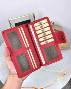 Cartera grande para mujer tipo 2069, 3 colores de cuero genuino, regalo para mujer, hecha a mano - Imagen 1 de 26