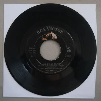 NEIL SEDAKA AS LONG AS I LIVE/BREAKING UP IS HARD TO DO VINYL 45 VG 26-30 Foto 1 de 2