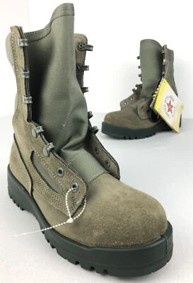 Belleville F600 ST ASTM Steel Toe Combat Boots Green Women’s Size 5.5R Vibram - Image 1 of 4