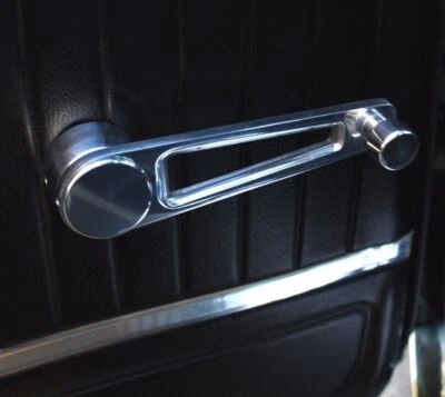 Manivela de ventana pulida universal con estrías de 1/2" para camioneta Chevy GM Dodge Ford Foto 1 de 4