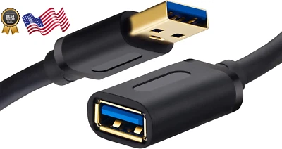 USB 3.0 Extension Cable 20Ft USB 3.0 High Speed Extender Cord Type A M - Image 1 of 4