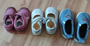 3 P. Baby Schuhe Leder Sneaker Elefanten Geox Polo Lauflernschuhe 21/22 Mädchen - Bild 1 von 4