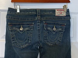 TRUE RELIGION WORLD TOUR SECTION BILLY WOMENS JEANS WAIST 29 MADE IN USA - Picture 1 of 8