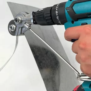 NEU Doppelkopf Elektrische Blechknabber Blechschneider Bohrmaschine BlechschereF - Bild 1 von 12