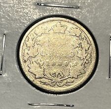 1889 Canada Quarter 25 Cent Silver Open 9 KEY DATE