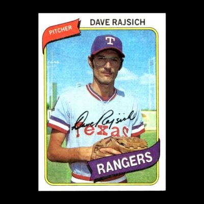 Dave Rajsich 1980 Topps Texas Rangers #548 R312G 5 - Image 1 of 2