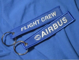 Schlüsselanhänger 2-tlg. Set "Flight Crew" Airbus A380 Flugbesatzung Keyring 2-teilig A380 - Bild 1 von 3