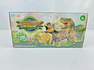 Dinosaur World Toy Figure w/ Activity Play Mat & Trees, Dinosaur Playset New - Picture 1 of 6
