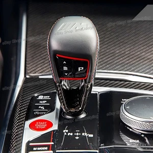 Cubierta seca de la perilla de la palanca de cambios de fibra de carbono para BMW M3 G80/G81 M4 G82/G83 2022-2025 - Imagen 1 de 11