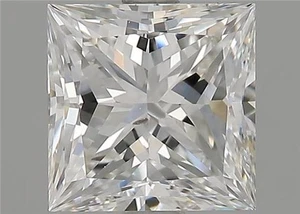 Cert. GIA 1.58 Carat Princess Natural Mined Diamond Loose F color SI1 clarity - Picture 1 of 2